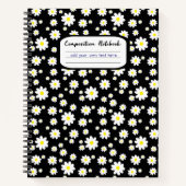 Schwarz-Weiß-Siebdruck Notizblock (Vorderseite)