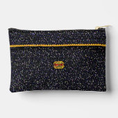 Schwarz-Weiß-Silber-Gold-Kunsthandwerk-Crochet-Pri Zubehörtasche (Rückseite)