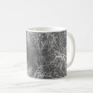 Schwarz-Weiß-Silberhäuser Kaffeetasse
