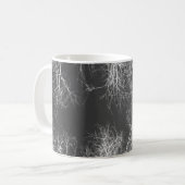 Schwarz-Weiß-Silberhäuser Kaffeetasse (Vorderseite Links)