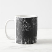 Schwarz-Weiß-Silberhäuser Kaffeetasse (Links)