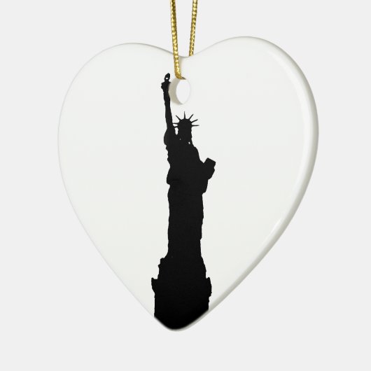 Schwarz-Weiß-Silhouette Keramik Ornament (Links)