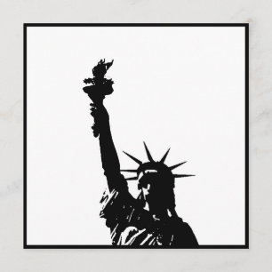 Schwarz-Weiß-Silhouette lädt ein Einladung