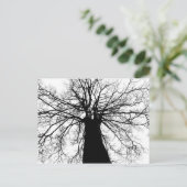 Schwarz-Weiß-Silhouette - Postkarte (Stehend Vorderseite)