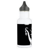Schwarz-Weiß-Silhouette Trinkflasche (Links)