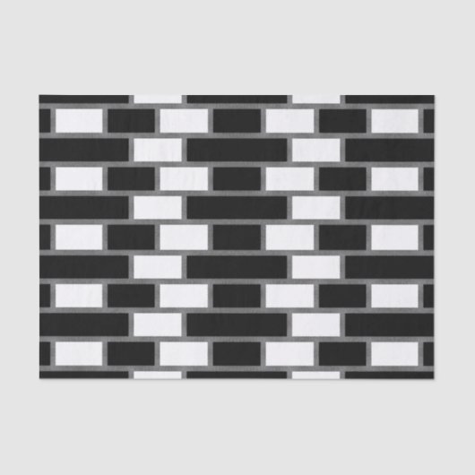 Schwarz-Weiß-Sillitoe-Tartan-Muster Seidenpapier (Vorderseite)