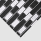 Schwarz-Weiß-Sillitoe-Tartan-Muster Seidenpapier (Ausschnitt)