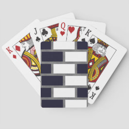 Schwarz-Weiß-Sillitoe-Tartan-Muster Spielkarten