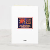 Schwarz/Weiß-Silvesterkarte Karte (Rückseite)