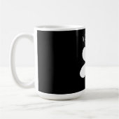 Schwarz-weiß Simple Daisy Gold Personal Kaffeetasse (Links)