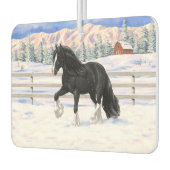 Schwarz & Weiß Sinti und Roma Vanner Tinker Entwur Autolufterfrischer (Links)