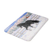 Schwarz & Weiß Sinti und Roma Vanner Tinker Entwur Badematte (Schrägansicht)