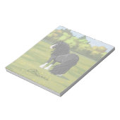 Schwarz & Weiß Sinti und Roma Vanner Tinker Entwur Notizblock (Rotiert)