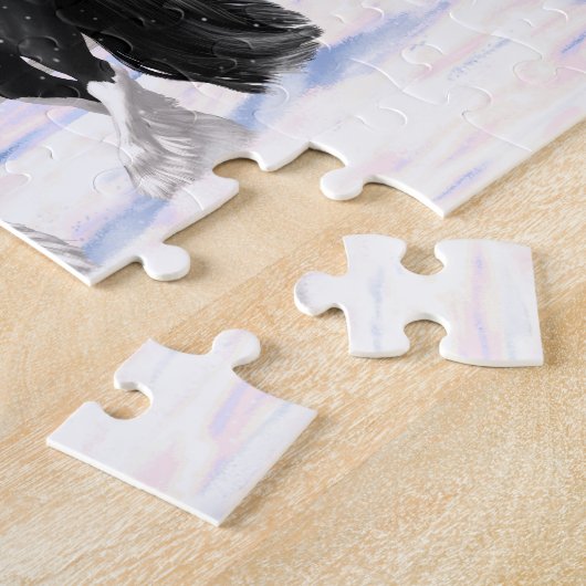 Schwarz & Weiß Sinti und Roma Vanner Tinker Entwur Puzzle (Seite)