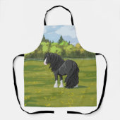 Schwarz & Weiß Sinti und Roma Vanner Tinker Entwur Schürze (Vorderseite)