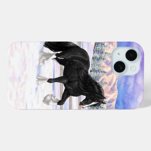 Schwarz-Weiß Sinti und Roma Vanner Tinker-Tiefgang Case-Mate iPhone Hülle (Rückseite (Horizontal))