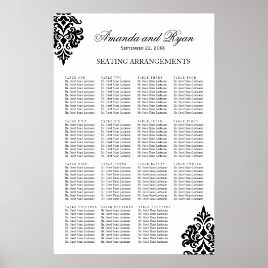 Schwarz-Weiß-Sitzplakat Poster (Vorne)