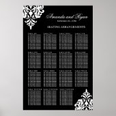 Schwarz-Weiß-Sitzplakat Poster (Vorne)