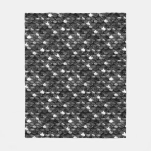 Schwarz-Weiß-Skala Fleecedecke