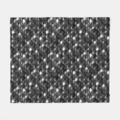 Schwarz-Weiß-Skala Fleecedecke (Vorderseite (Horizontal))