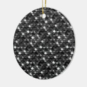 Schwarz-Weiß-Skala Keramik Ornament (Links)