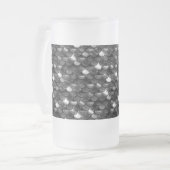 Schwarz-Weiß-Skala Mattglas Bierglas (Vorderseite Links)