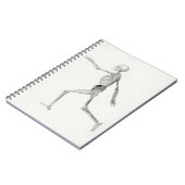 Schwarz-Weiß-Skelett Notizblock (Linke Seite)