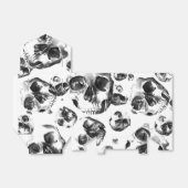 Schwarz-Weiß-Skelett Skelett Skull Art Muster Geschenkschachtel (Ungefaltet)