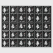 Schwarz-Weiß-Skelett und XrayTree Geschenkpapier (Flach)