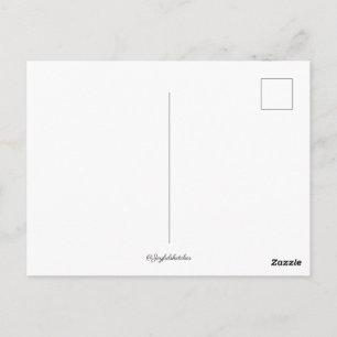 Schwarz-Weiß-Skizze von Bergen Postkarte