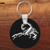 Schwarz-Weiß-Skorpio-Schlüsselanhänger Schlüsselanhänger (Vorderseite)
