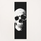 Schwarz-weiß Skull Pop Art Fitness Vorlage Yogamatte (Vorderseite)