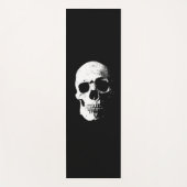Schwarz-Weiß-Skull-Pop Art-Fitness-Vorlage Yogamatte (Vorderseite)