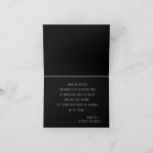 Schwarz-Weiß-Skull-Tattoo-Hochzeit Dankeskarte (Innenseite)