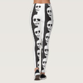 Schwarz-Weiß-Skulptur Leggings (Rückseite)