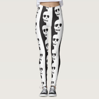Schwarz-Weiß-Skulptur Leggings