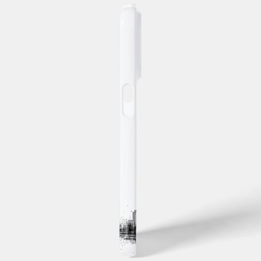 Schwarz-Weiß-Skyline Case-Mate iPhone Hülle (Rückseite / Rechts)