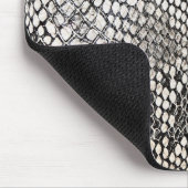 schwarz-weiß snakeskin mousepad (Ecke)
