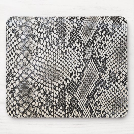 schwarz-weiß snakeskin mousepad (Vorne)