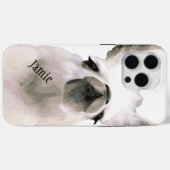 Schwarz/Weiß Snooty Snobby Drama Llama Case-Mate iPhone Hülle (Rückseite (Horizontal))