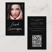 Schwarz-Weiß-Social-Media-QR-Foto-Make-up