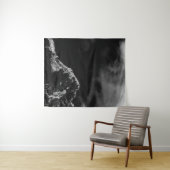 Schwarz-Weiß-Sonne beleuchteter Berg Wandteppich (Beispiel (Horizontal))