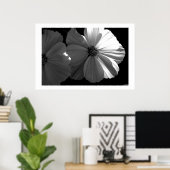 Schwarz-Weiß-Sonne Poster (Heimbüro)