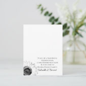 Schwarz-Weiß-Sonnenblumen Hochzeit Wohltätigkeit G (Stehend Vorderseite)