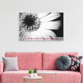 Schwarz-Weiß-Sonnenblumen mit Lebensangebot Leinwanddruck (Insitu (Wohnzimmer))