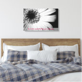 Schwarz-Weiß-Sonnenblumen mit Lebensangebot Leinwanddruck (Insitu (Schlafzimmer))