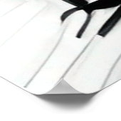 Schwarz-Weiß-Sonnenblumen Poster (Ecke)