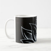 Schwarz-Weiß-Sonnenblumen-Tasse Kaffeetasse (Links)