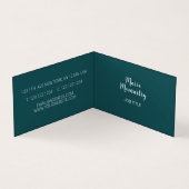 Schwarz-Weiß-Spanische Straße Visitenkarten (Innenseite)