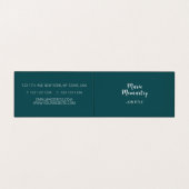 Schwarz-Weiß-Spanische Straße Visitenkarten (Innenseite Aufgefaltet)